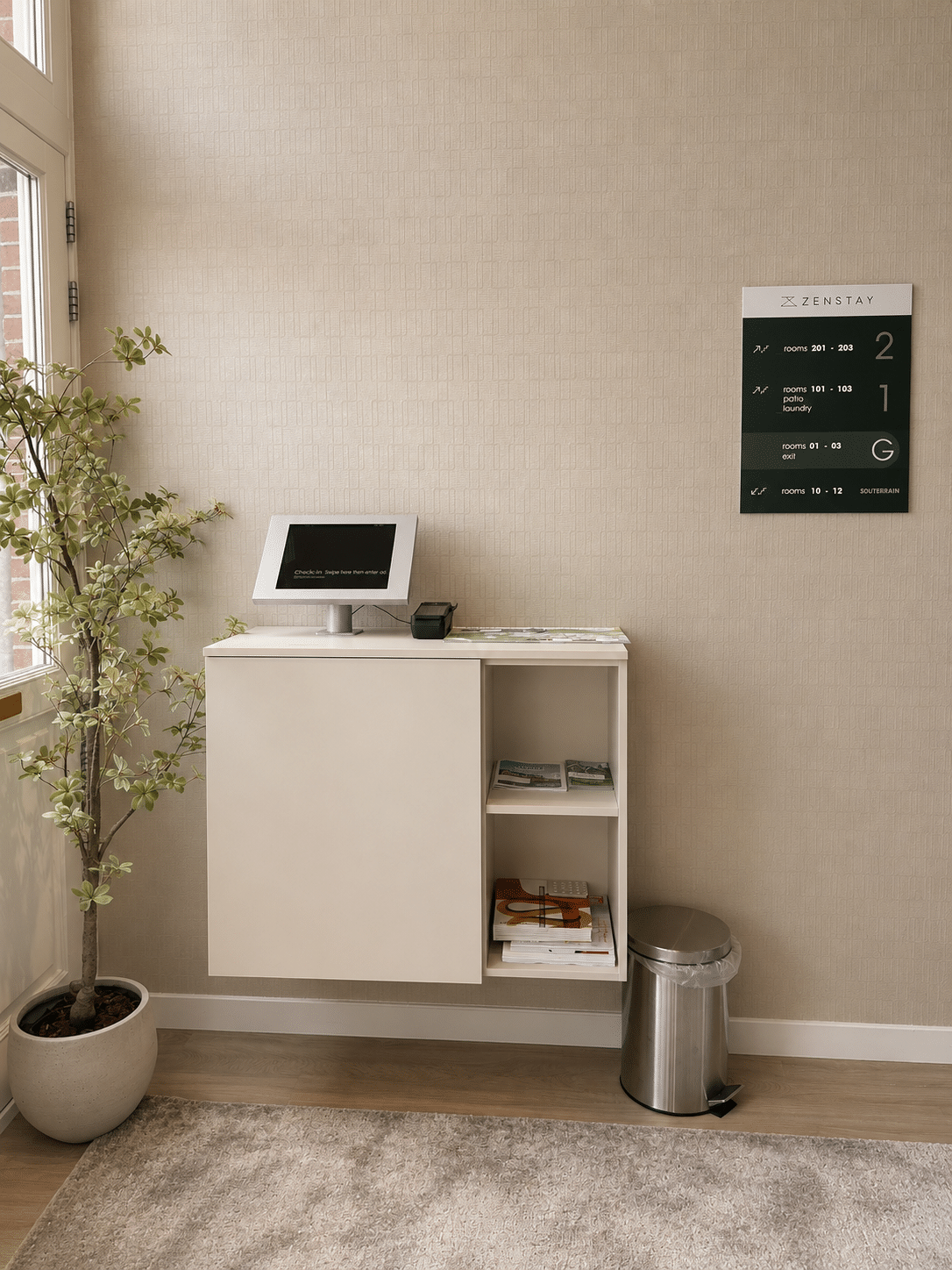 zenstay check in kiosk